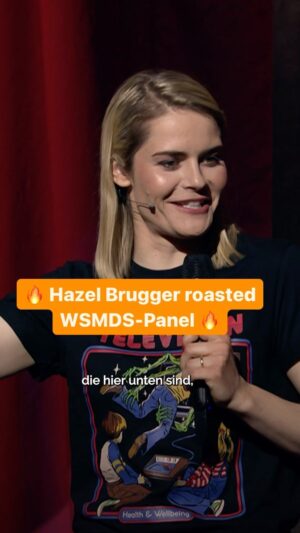 Hazel Brugger Instagram - EXKLUSIVE VORSCHAU: Was gibt es besseres, um die eigenen Mitstreiter in der eigenen Show zu begrüßen, als eine Ansammlung hinreißend liebevoller Beleidigungen? Exakt, rein gar nichts. 

Das Staffelfinale von #WSMDS - Sonntag 20:15 Uhr auf @prosieben oder jetzt schon vorab auf @joyn.de.