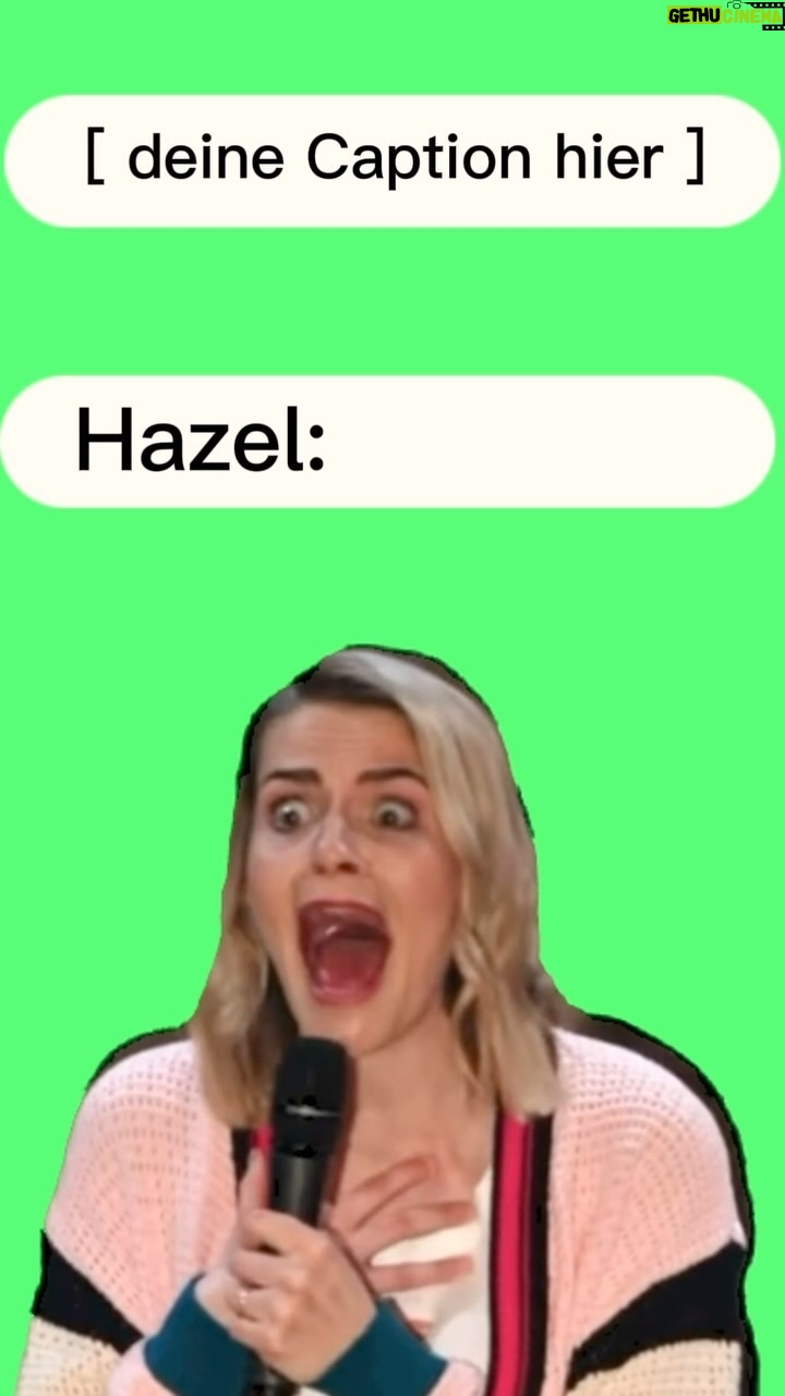 Hazel Brugger Instagram - Caption this (Ich habe gesehen, dass dieses Meme gerade die Runde macht, und was soll ich sagen? ICH LIEBE ES 😅 die fünf besten Ideen kriegen ein handsigniertes #kennensiediesefrau Poster)