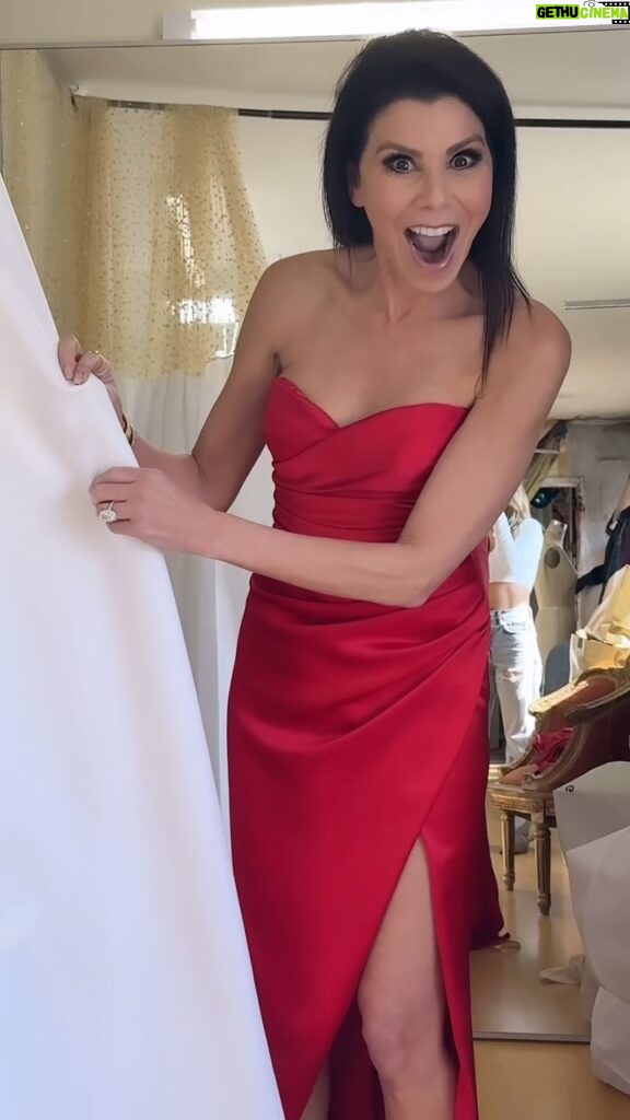 Heather Dubrow Instagram - Help me pick a dress!!! I’m SO EXCITED to be walking at this year’s Red Dress Collection for @american_heart — a cause that I deeply care about especially after last year with Terry ❤️ — so this is such an honor! Combining fashion with a great cause… I’m IN!! More fun details in my stories but first… help me!! Which of these fabulous dresses do you think I should go with?? Option 1, 2, 3, 4, 5 or 6??? LMK BELOW 💃🏻💃🏻❤️