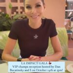 Heather Dubrow Instagram - An amazing gala for a AMAZING cause !!! Please join me and @danbucatinsky on Saturday, October 14th at 5PM for a VIP CHAMPS reception!!! 🥂 I’m incredibly honored to be one of the co-chairs for this year’s LA Impact and so excited to co-host so many of you… but make sure you get your tickets ASAP!! Click the link in my stories to secure your spot now ❤️