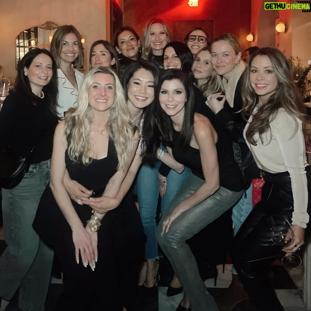 Heather Dubrow Instagram - LOVED celebrating @crystalkungminkoff’s birthday last night! If you are known by the company you keep, Crystal is doing VERY well! What an incredible group of women! SO much laughter, and such a great time!! I was going to skip my birthday this year (shocking I know!😂🤷🏻‍♀️) … But after last nights fun I was thinking, I may need to do something?!? Thoughts? And should it be epic? Or low-key?🤔