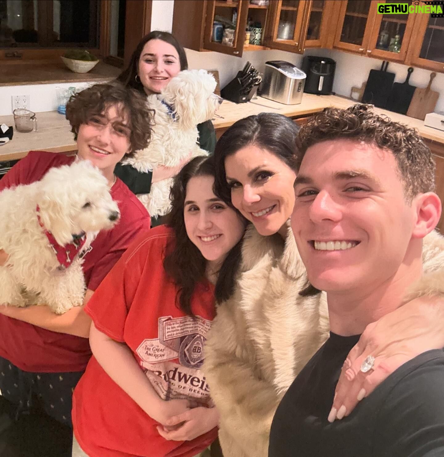 Heather Dubrow Instagram - Late night kitchen shenanigans with my babies … I love when everyone is home 😭😭😭!