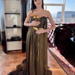 Heather Dubrow Instagram - A few of the beautiful dresses that didn’t make the cut for tomorrow’s event… A few of these I LOVED (and want to keep in mind for other events !!) and a few of them just weren’t right. When I pick my outfit for anything – I prioritize what I will feel the most confident in so I typically avoid things that are restricting like puffy sleeves, too long of a drape, too heavy of embellishments, etc etc. I also avoid dresses with long trains because @drdubrow will step on it ALL NIGHT LONG 🙄😂🤷🏻‍♀️ These dresses were beautiful so I might have to save them for another event… Thoughts??? Which one would you save out of 1, 2, 3, 4, or 5??