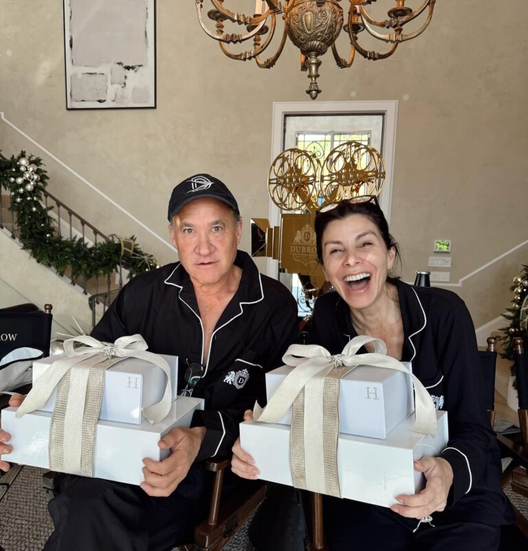 Heather Dubrow Instagram - & THAT’S A WRAP 🎬 on Christmas 2023!!! Happy holidays from us to you - I hope you all smiled as big as Terry did when he saw his giant pepper mill !! 😂 Wishing you a safe, happy, and healthy holiday… Love, The Dubrow Family ❤️❤️ ( LAST PIC is Terrys face as he sees how many gifts are under the tree 🤣🙏❤️)