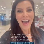 Heather Dubrow Instagram - GET DRESSED WITH ME TO GO TO PARIS FASHION WEEK WITH @louisvuitton !!!! 💃🏻💃🏻💃🏻 This is such a bucket list experience and I was so honored & excited to be a special guest of the house ! This is how it began… should I share how it went??! #pfw