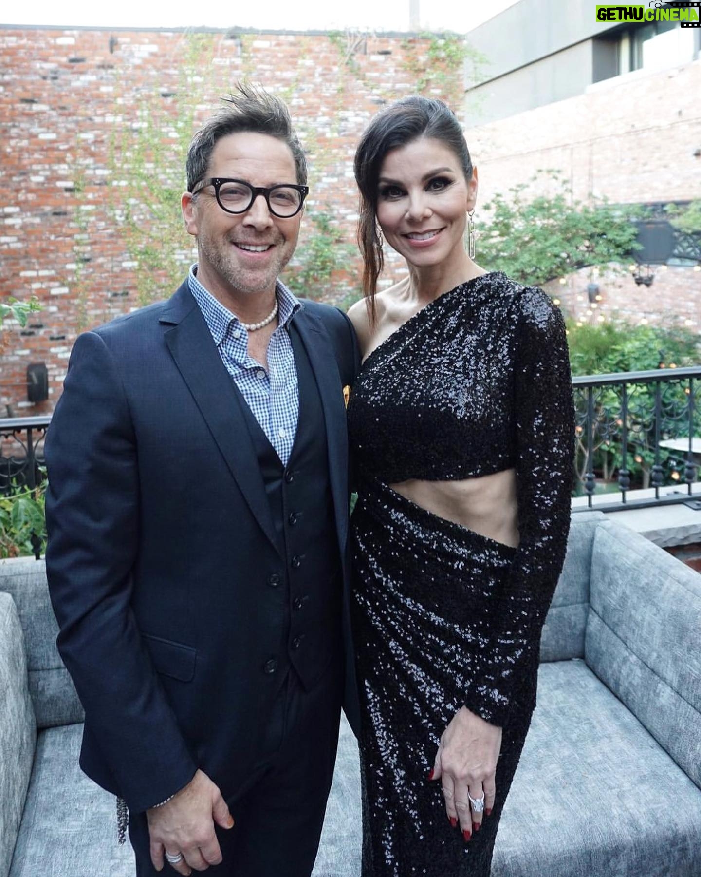 Heather Dubrow Instagram - It was an HONOR and a JOY to serve as an honorary co-chair at this year’s @familyequality LA Impact alongside my dear friend @danbucatinsky ❤️ The world is scary right now and using your voice , your time and (if you can) your funds to advocate for the things you care about is more important than ever, all the while remembering to take care of YOURSELF. Dedicating today to share a few resources that can help🙏❤️ (click my stories to see more).