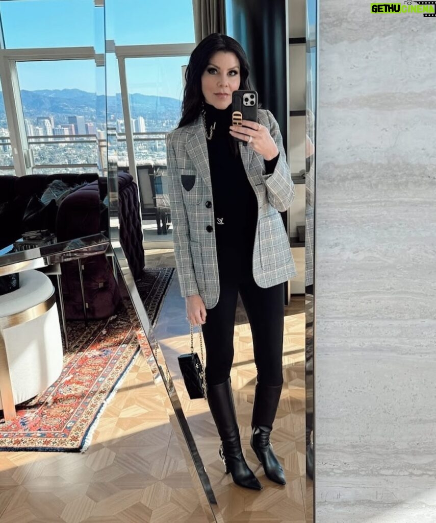 Heather Dubrow Instagram - First few outfits of 2024… I’ve been lucky and grateful to start this year off by celebrating my friend’s accomplishments and speaking at several events for causes that I care deeply about – and this year that’s a HUGE focus of mine. I feel like I’m someone who’s fashion reflects the kind of “era” I’m in and right now I’m in my entrepreneurial, philanthropic, and back-to-basics era so I’ve been gravitating towards understated pieces and “quiet luxury” – as they call it 🤷🏻‍♀️– pieces that are quality staples. I’m loving timeless pieces that never go out of style but aren’t too in your face (MUCH more on that later…👀 ) But is anyone else feeling a shift in their fashion or does anyone else have any style PREDICTIONS for 2024?? I could talk all day long about this so let’s discuss in the comments !!