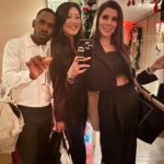Heather Dubrow Instagram - TIS’ THE SEASON for caviar bumps and bumping into my fabulous friends !!! 💃🏻❤️ !! Thank you @kathyhilton for including me in the festivities!!!! SWIPE to see me lose my “caviar bump” virginity 😂 ( so glad it’s legal!!!) and more fun pics from the party and dinner with the husbands after !!!! Can you tell I love the holidays???
