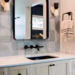 Heather Morris Instagram - Before and after MASTER BATHROOM RENOVATION by @mp_james_design turned out teensy weensy camper bathroom into a spa dream 🛌 😍