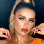 Heba ElSisi Instagram - Who loves orange color? 🍊 Beautiful dress @ghaly_official30 @ghaly_fashion_designer Makeup artist @gygyawed.makeupartist Hairstyle Mina @richardelboustanylive Photographer @azmycam Styling by @by_lamiskhalil #hebaelsisy #houtecouture #makeup #hair #egypt