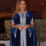 Heba ElSisi Instagram - 💙💙💙💙💙 Kaftan @sehamaraby Makeup @makeupgygyawed Earring & bangle @taleed_lamya #ramadan #hebelsisy Taken by @hesham_pop @samehselim.official