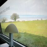 Hebe Tien Fu-chen Instagram - 🚄🐌 窗外放映的風景好美； 車廂內滿座的乘客，卻安靜得連掉下一根針都會被聽見。 有一點耽溺於這樣的寧靜。 擁有目的地的列車急行著， 載著漫無目的的我徐行著。 想到金城武說的：「世界越快，心，則慢。」 用自己的配速，走自己人生的路。 #外冷內要熱 #心還是熱的 #寒冬要送暖 #照顧自己 #溫暖他人 #我愛你們