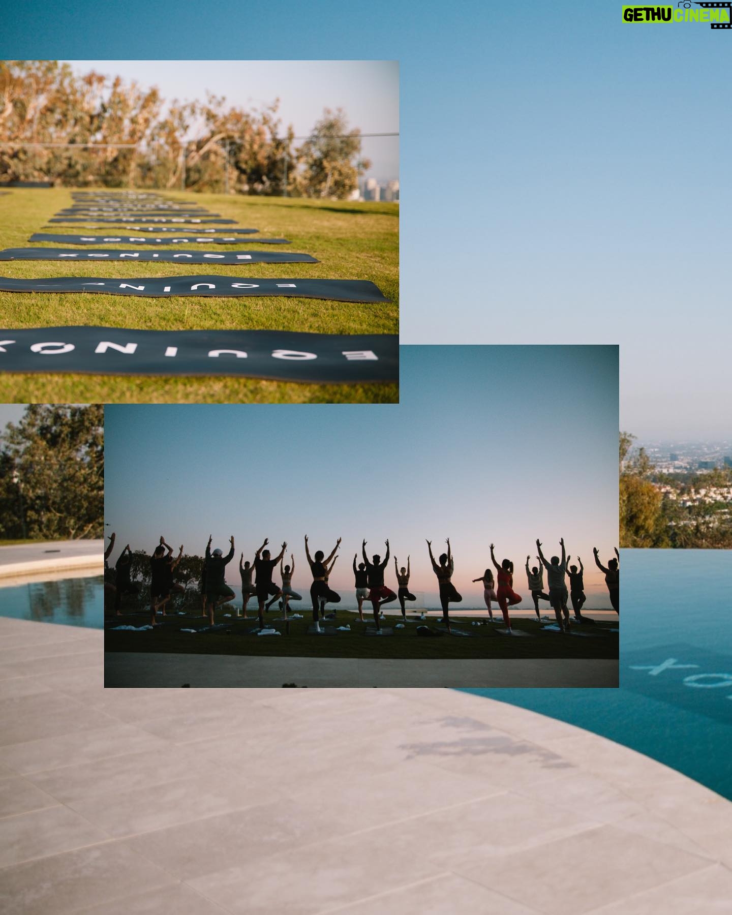 Heidi D'Amelio Instagram - Restorative yoga with friends and a breathtaking view is just what my body and soul needed! 🌇🧘🏻♀️✨ Huge thank you to @equinox for this beautiful Equinox Vernal event!