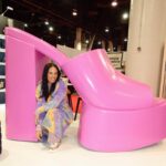 Heidi D’Amelio Instagram – You know it’s a good day when you see the giant pink Ravina shoe! 😍 Back at it in Vegas for @projectshow with @dameliofootwear! 

…y’all already know I still had to dress up for Mardi Gras while I’m here 💜💛💚