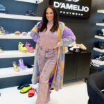 Heidi D’Amelio Instagram – You know it’s a good day when you see the giant pink Ravina shoe! 😍 Back at it in Vegas for @projectshow with @dameliofootwear! 

…y’all already know I still had to dress up for Mardi Gras while I’m here 💜💛💚