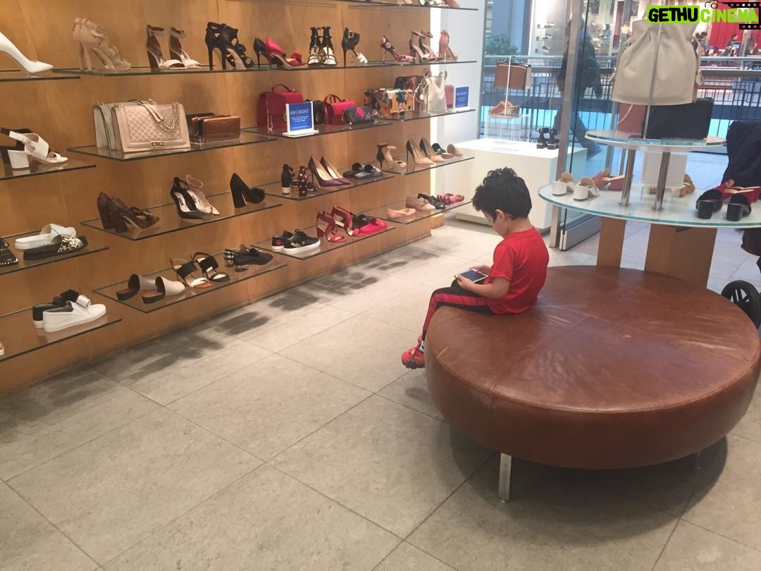 Helen Mirren Instagram - And later in a shoe shop he is still at it