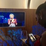 Helen Mirren Instagram – here are two enormous legends in the same shot bette and Serena. Only in America. Be proud
