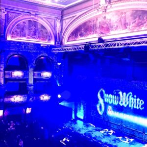 Helen Mirren Instagram - last night at The Panto Snow White in the magnificent Alhambra Theater in Bradford I yelled “he’s behind you” and wearing my lit up blue tiara and laughed my socks off at 2 legends Billy Pearce and Paul Chuckle. It was an honour to meet them afterwards. Thank you, you guys are truely awesome
