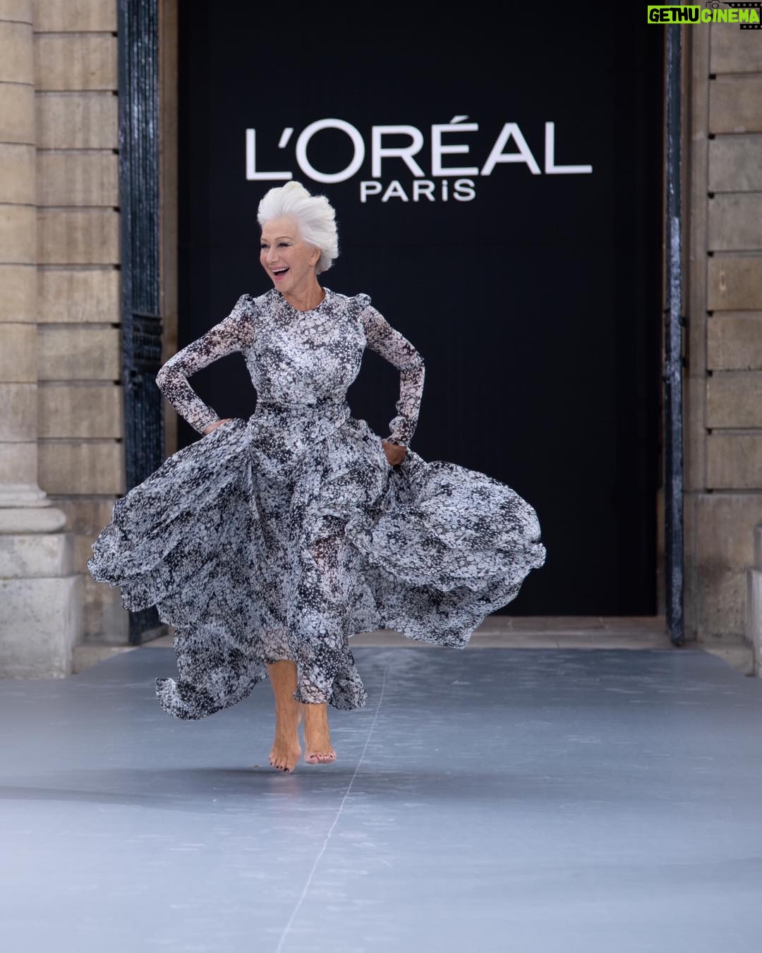 Helen Mirren - 90.1K Likes - and literally taking off..