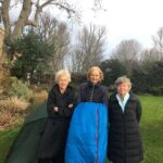 Helen Mirren Instagram – the big sleep out last night and this morning.  a big thank you to all who contributed. A fiver will give a homeless family a christmas dinner justgiving.com the worlds big sleep out