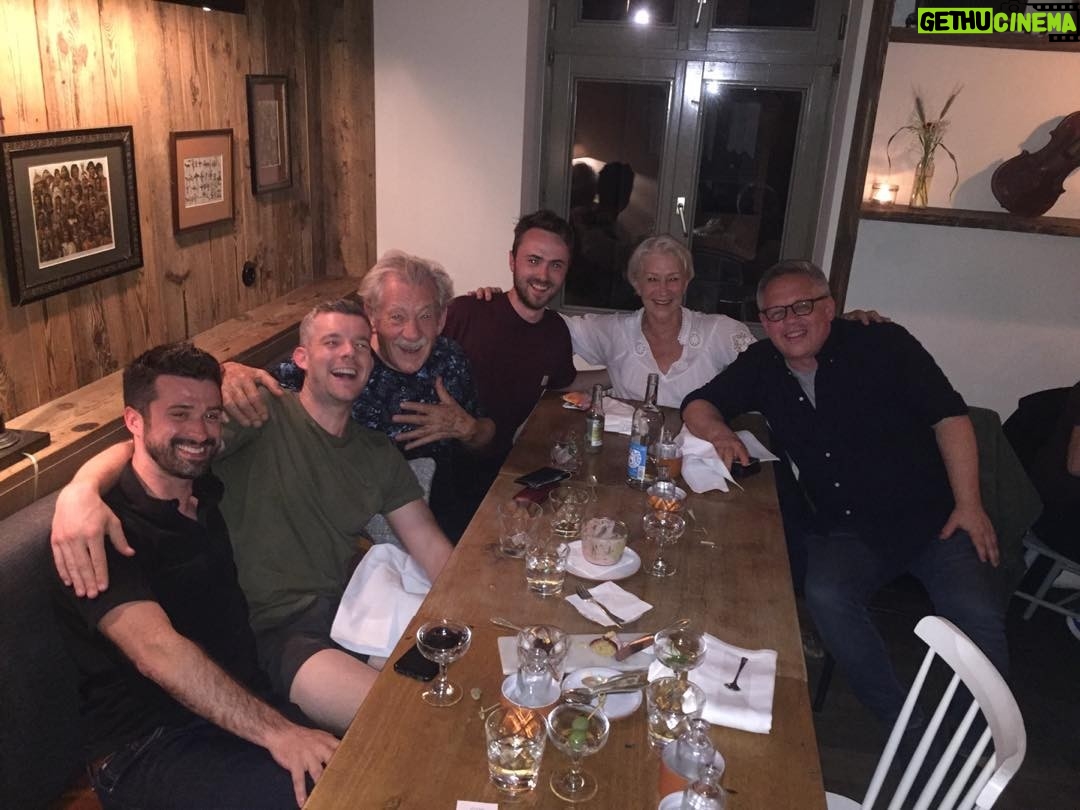 Helen Mirren Instagram - Hot Berlin night with hot friends at a hot restaurant Katz Orange