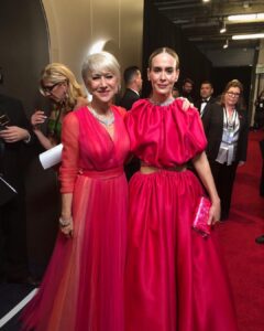 Helen Mirren Instagram - sarah and I rock Pink