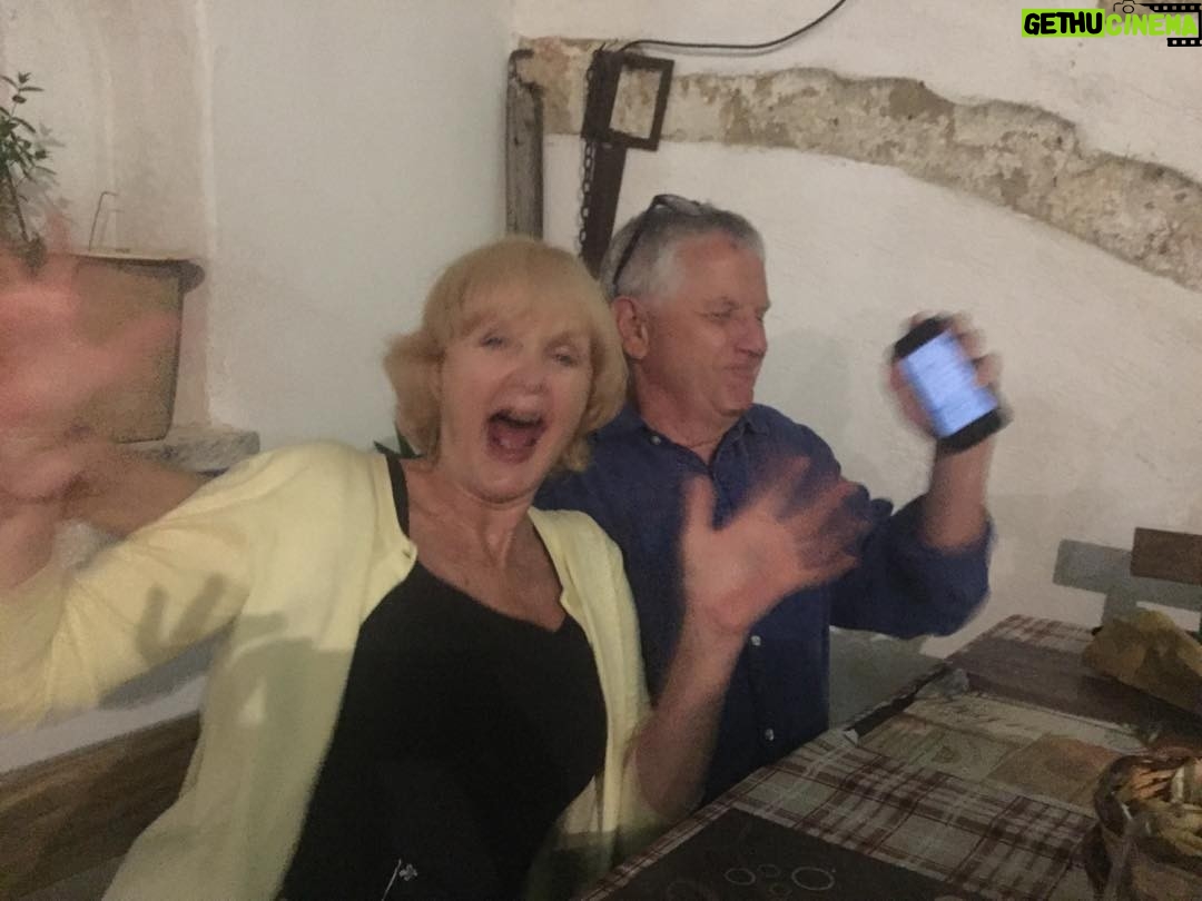 Helen Mirren Instagram - England win on the shoot out !!! I am in italy with friends at a restaurant (RETRO IN CASRIGNANO DEL CAPO) we are sooo happy Congratulations England
