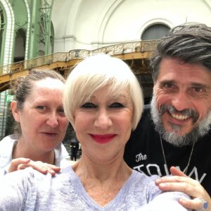 Helen Mirren Instagram - sorry going backwards my instagram is more latergram! my wonderful team for the Largerfeld memorial/appreciation at the grand Palais, Paris  He was a very extraordinary man