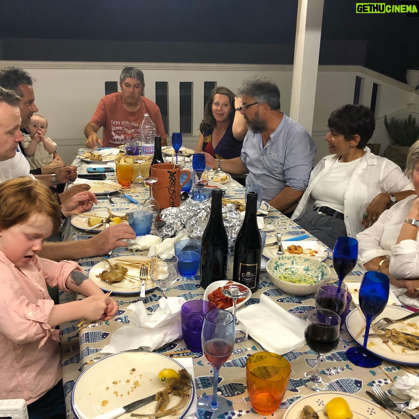 Helen Mirren Instagram - when Italians eat.. it’s a family affair