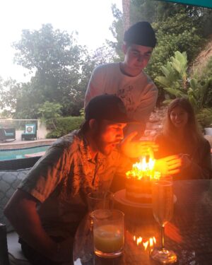 Helen Mirren Instagram - A boy has his 21 st birthday. I held him when he was a few hours old ahh life!
