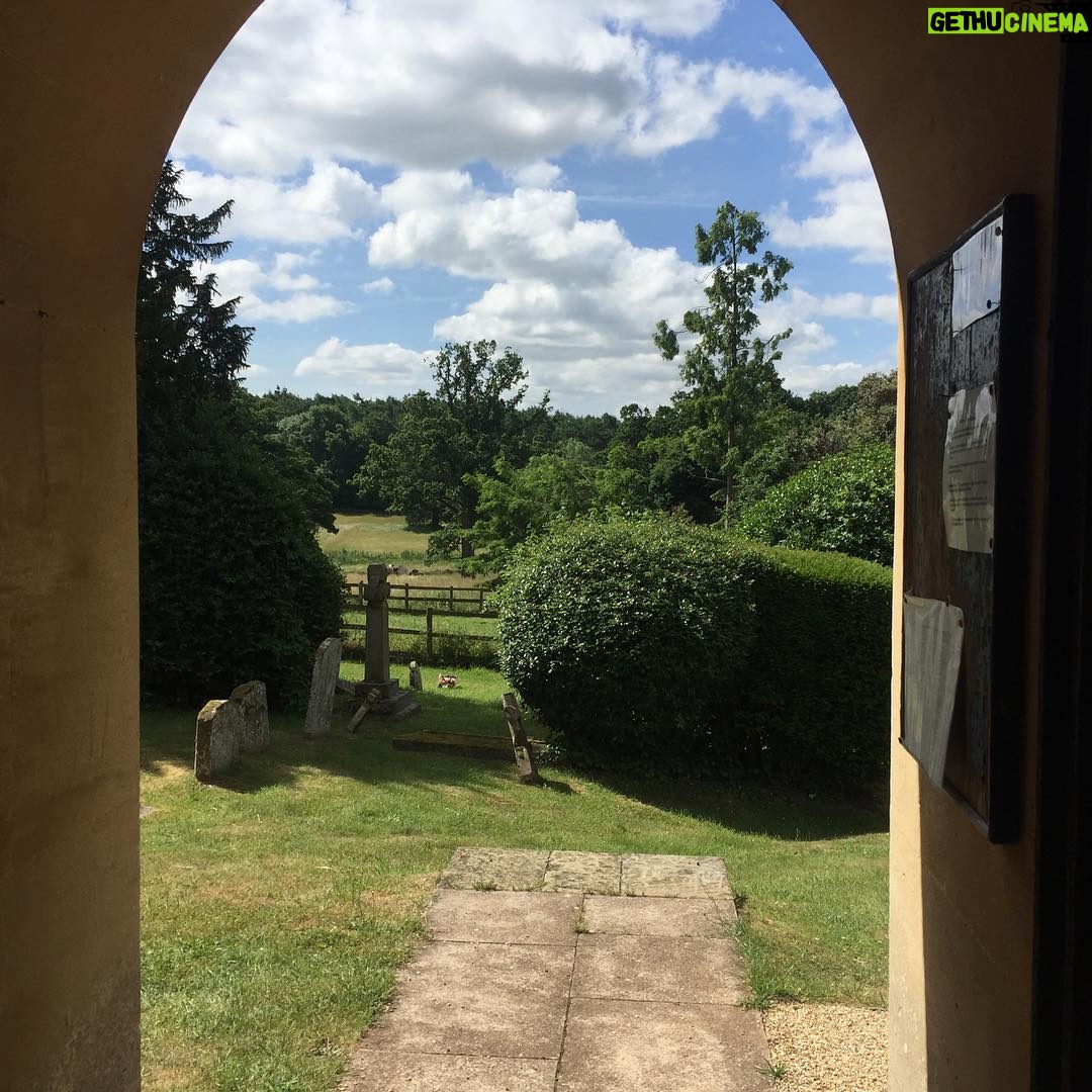 Helen Mirren Instagram - View from a church door, and it called St Helen‘s