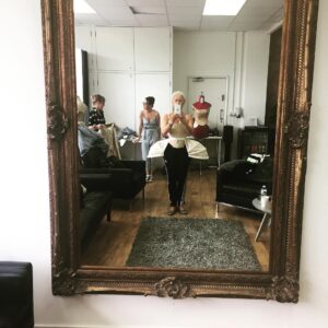 Helen Mirren Instagram - Costume fitting at cherry duck studios london.  This is what happens underneath the amazing beautiful costumes I will be wearing as Catherine The Great of Russia. It will be a 4 hour piece for @skyatlanticuk and @hbo