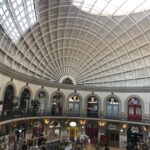 Helen Mirren Instagram - the spectacular corn exchange in Leeds and one of its beautiful inhabitants. You can buy vintage by the kilo! Only 15 quid a kilo