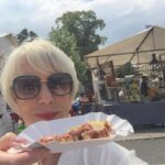 Helen Mirren Instagram - Two of my favorite berlin things.. bratwurst and second hand market..heaven