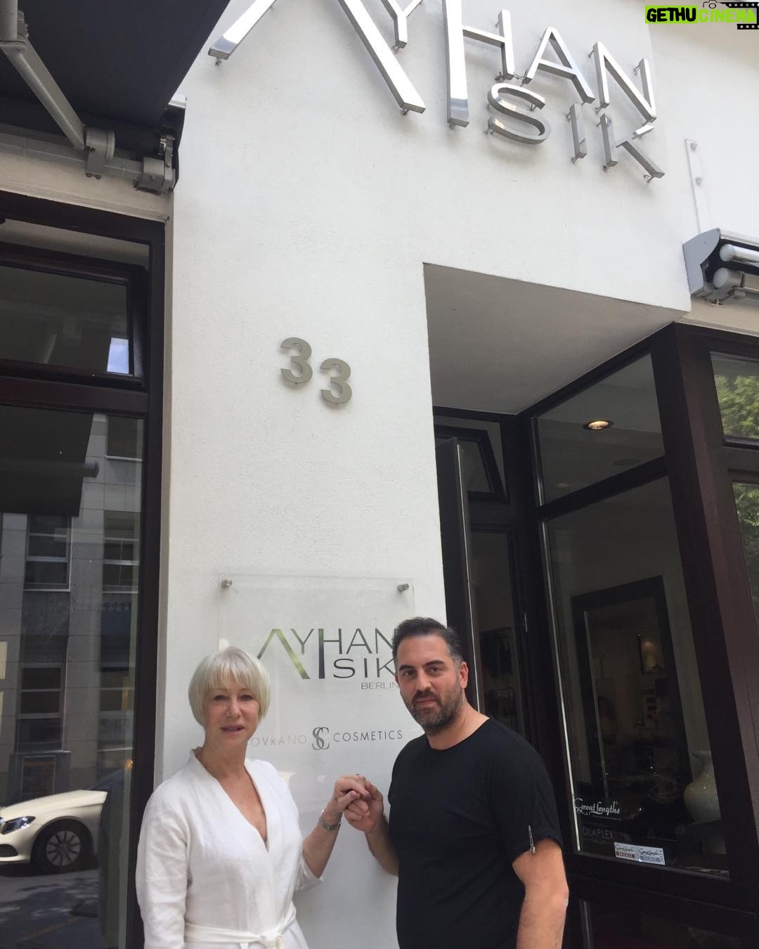 Helen Mirren Instagram - I look like I am getting married. Actually I have just got a cool new haircut. Thank you