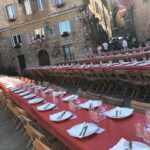 Helen Mirren Instagram – in siena the city prepares for the palio which of course begins with food, as we are in Italy