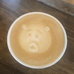 Helen Mirren Instagram - my dear little bear coffee as made by my favorite coffee place, Clancy,s on Kingsbury Grade Nevada tastes as good as it looks