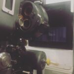 Helen Mirren Instagram - the old projector at the hyde park cinema for all you cinema buffs. They project in the old way, and train young people to know how to change reels mid film as it used to be.
