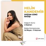 Helin Kandemir Instagram - Birbirimize verebileceğimiz en güzel hediye sevgi ve merhamettir..🤍 Bu yıl doğum günümü @kansersizyasam derneği aracılığıyla kanser hastaları ve aileleri için bağışlıyorum.. Biografime bıraktım link üzerinden bağışlarınızı gerçekleştirebilirsiniz! 🌸 Kanser değil,biz çok güçlüyüz.. Çok teşekkür ederim..🕊️