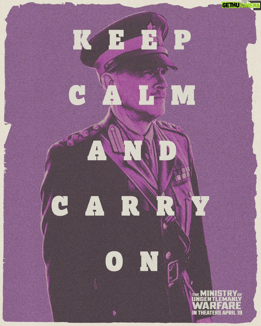 Henry Cavill Instagram - Be like those terribly naughty members of the Special Operations Executive....Keep Calm and Carry On until The Ministry of Ungentlemanly Warfare, the new movie from Guy Ritchie, comes out in US cinemas on April 19th. #UngentlemanlyWarfare #MinistryMadness