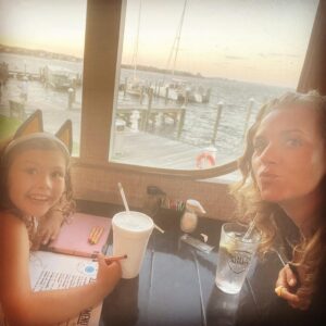 Hilarie Burton Instagram - Took George on a “girls’ trip” to see NC friends. Obviously, hanging with @norrisl25 and his gorgeous wife @anbnorris was a MUST!! Our spawn are now besties, and they are the spitting image of Mouth and Peyton. They may look sweet, but the second we turn our backs…bedlam. 
L&A, you’re the most gracious hosts!! So happy to see you guys!

Love driving down the road with my girl. Asked her what she wanted to listen to in the car. Without hesitation she shouts….
@britneyspears !
Being a girl mom is fun. 🌸