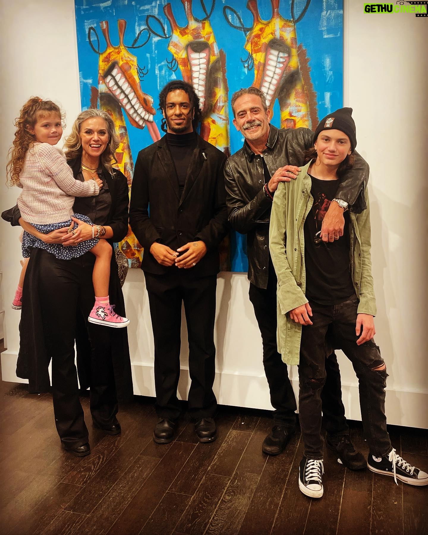 Hilarie Burton - 81.6K Likes - Anniversary date gives me an excuse to highlight Day 5 of artists making the world a more magical place!
Years ago, @jeffreydeanmorgan and I wandered into @chasecontemporary gallery here in NYC. We’ve always been art gallery dwellers. That was one of our first dates in Santa Fe…hopping from gallery to gallery across the square. We have hit up galleries in London and Barcelona and Rhinebeck and little tiny small towns across America. Like moths to a flame.
Chase Contemporary Gallery always had pieces in the window that stopped us in our tracks.
What I love about this gallery is how inclusive they have been to our children. Every time we go in there, the owners make a point of introducing our kids to the artists and asking them real questions about their interests and what they like about the exhibits. I’m so grateful that they are nurturing an appreciation for art in my kids.
Last year for our anniversary Jeffrey surprise me with this @connorbrothersofficial piece that I’m obsessed with. This year, to celebrate my book, he came home with these two fabulous book covers from the same artists. As luck should have it, the gallery was hosting a party for its current artist in residence… @lilblackgoat . Logan Sylve is such a talent, and we loved discussing his background of growing up in Louisiana and learning about his current adventures in Paris. I love his use of color and some of the mischievous toothy grins in his paintings. George became obsessed with this giraffe painting!
Places like this nurture young artists and so we love visiting every chance we get. I hope that you guys give them a follow and then find galleries in your own town to support.
Thank you guys for a magical date night. The Morgans had a blast.
