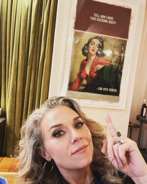 Hilarie Burton Instagram - Anniversary date gives me an excuse to highlight Day 5 of artists making the world a more magical place! 
Years ago, @jeffreydeanmorgan and I wandered into @chasecontemporary gallery here in NYC. We’ve always been art gallery dwellers. That was one of our first dates in Santa Fe…hopping from gallery to gallery across the square. We have hit up galleries in London and Barcelona and Rhinebeck and little tiny small towns across America. Like moths to a flame.

Chase Contemporary Gallery always had pieces in the window that stopped us in our tracks. 
What I love about this gallery is how inclusive they have been to our children. Every time we go in there, the owners make a point of introducing our kids to the artists and asking them real questions about their interests and what they like about the exhibits. I’m so grateful that they are nurturing an appreciation for art in my kids.
Last year for our anniversary Jeffrey surprise me with this @connorbrothersofficial piece that I’m obsessed with. This year, to celebrate my book, he came home with these two fabulous book covers from the same artists. As luck should have it, the gallery was hosting a party for its current artist in residence… @lilblackgoat . Logan Sylve is such a talent, and we loved discussing his background of growing up in Louisiana and learning about his current adventures in Paris. I love his use of color and some of the mischievous toothy grins in his paintings. George became obsessed with this giraffe painting! 
Places like this nurture young artists and so we love visiting every chance we get. I hope that you guys give them a follow and then find galleries in your own town to support.
Thank you guys for a magical date night. The Morgans had a blast.