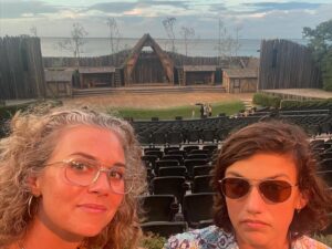 Hilarie Burton Instagram - I was given great advice awhile back by my dear friend @tara_shafer to take solo trips with each of my kids whenever I could. That one-on-one attention is so important. So last night, Gus and I trekked to Manteo to catch @thelostcolony show. 
Fun fact: while everyone else was getting drunk at senior year beach week, I made my friends come to this show with me. The Lost Colony is a HUGE deal if you’re a theater kid from the NC/VA area. It’s the original outdoor drama and is currently in its 86th year….That’s insane! (point of reference, Phantom of the Opera ran for a measly 35 years) 
So many members of the Outer Banks community have nurtured this show over the years and it’s alumni are a who’s who of familiar tv faces and local heroes. 
My dude loves theater and so it was fun to go on the backstage tour (thank you to our guides!) where he was allowed to put on Andy Griffith’s armor from his time in the production. 

Pretty soon this teenager will be too cool for his ol mom, so I’ll take these dates any time I can get em. 
Xo