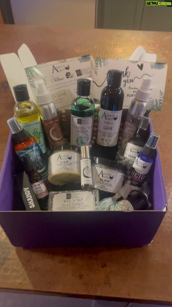 Hilarie Burton Instagram - Today was ROUGH! And somehow my lady @kitsieduncan knew I needed a hefty dose of @thatwitchbeauty to ground and center myself!! These products are SO beautiful and SO high quality. Please go send Galentines Day packages to all your favorite witches!!!! @kitsieduncan - You are queen of the cauldron!! Thank you so much!!! I am spraying this smokeless sage spray like a motherfucker! And then Iām gonna shower and treat this tired winter skin to an indulgent dip in blue lotus lotions and potions!! š®šš