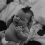 Hilary Duff Instagram - Townes Meadow Bair 🧸 , now we know why she made us wait so long…She was perfecting those Cheeks! I Have been dreaming of holding you in my arms for months and the past 5 days of getting to know you, stare at you and smell you has been pure moments of magic. We all love you like you’ve been here all along beauty. 5/3/24 @birthingrhythm @littleplumphoto