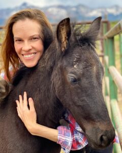 Hilary Swank Instagram - Hey guys 😊 I’m so happy to introduce to you all, the newest member of our pack. Meet, King 🐎 #HorsesOfInstagram