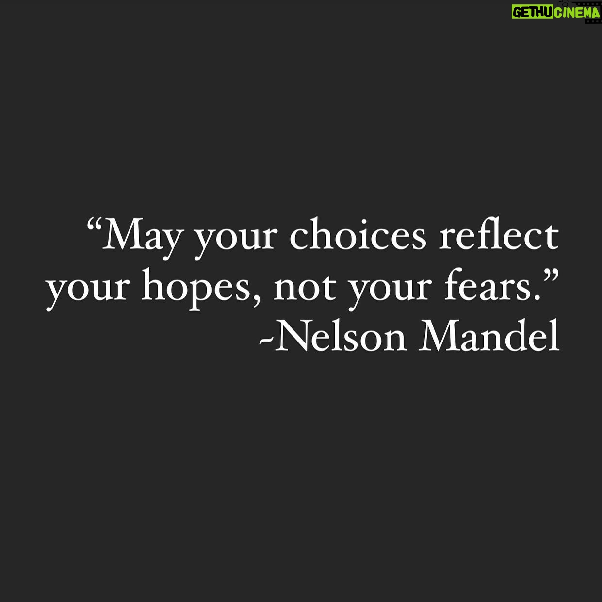 Hilary Swank Instagram - This ππ½β¨ And yes, itβs Nelson Mandela, the quote got cut by the pic. π¬ but itβs like writing Buddh, you get it. π #MissionMonday #WhatsYourMissionStatement? #MakeAChoice #MakeItHappen