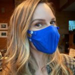 Hilary Swank Instagram - Our @missionstatement cashmere masks sold out in black and white, so we complied with requests and made more, in different colors! 💃🏻🤩 Which color do you like? The blue or the grey? Head on over to @missionstatement and check ‘em out. 👉🏽