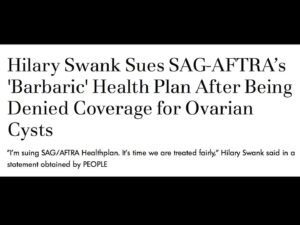 Hilary Swank Instagram - I’m truly exhausted by the way women’s ovarian and cyclical health issues continue to be treated by healthcare insurance companies. I have experienced it in my own life, and I continually read about it across social media and in the press. Their policies are antiquated, barbaric and primarily view the role of women's organs solely as a means for procreation.  My hope is to create change for all woman suffering from women’s health issues that have to battle with insurance companies who diminish the significance of their problems, don’t believe the patient (or their doctor's) explanations surrounding their suffering, and severely preclude coverage to only incredibly limited services and procedures. It’s painful enough having to deal with the nature of a female health issue, let alone having to wrestle with the stress of trying to get your insurance company to provide the coverage and care that their contract explicitly states they offer.

After years of experiencing my own health issues and the ensuing denials from my healthcare company for services that are medically proven to preserve my life, and seeing how expensive this is to support without the help of an insurance company, I decided to speak up. Based on what I learned, I know that most women can’t afford the medical treatments necessary to cover simple female health issues. I can only assume they either financially deplete their resources, or they forgo the treatments, quietly suffering in pain and risking their lives.

My hope is to be a voice for them. 

SAG / AFTRA Healthplan claim they treat and protect all of their members equally. I don’t believe this is true. If you’re a woman suffering from female health issues, I have no doubt you’ll agree with me. If you’re a man, ask your mother, your daughter, your sister, or a girl friend. I already know the answer.

I’m suing SAG / AFTRA Healthplan. 

It’s time we are treated fairly.